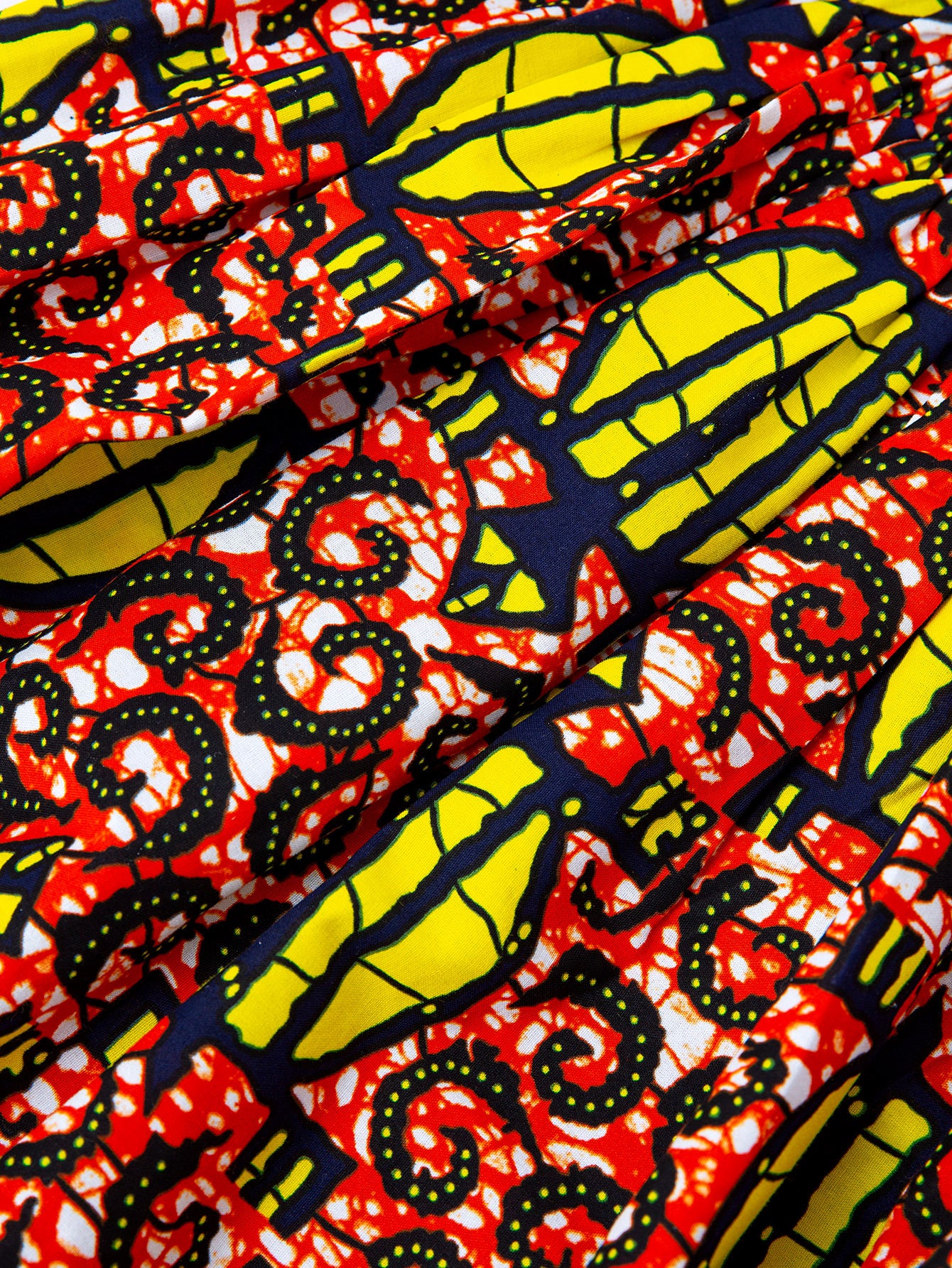 African Printed Maxid Skirt 100% Wax Cotton Handmade