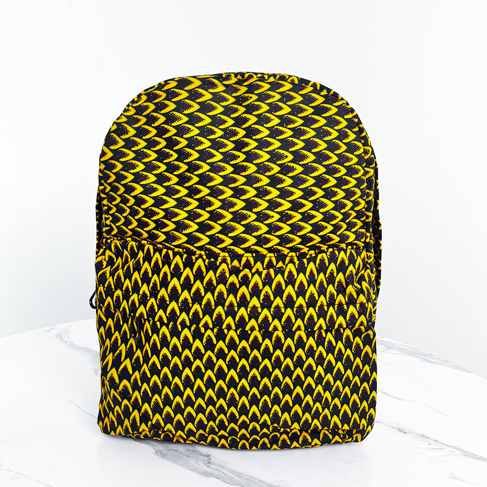 African Print Backpack