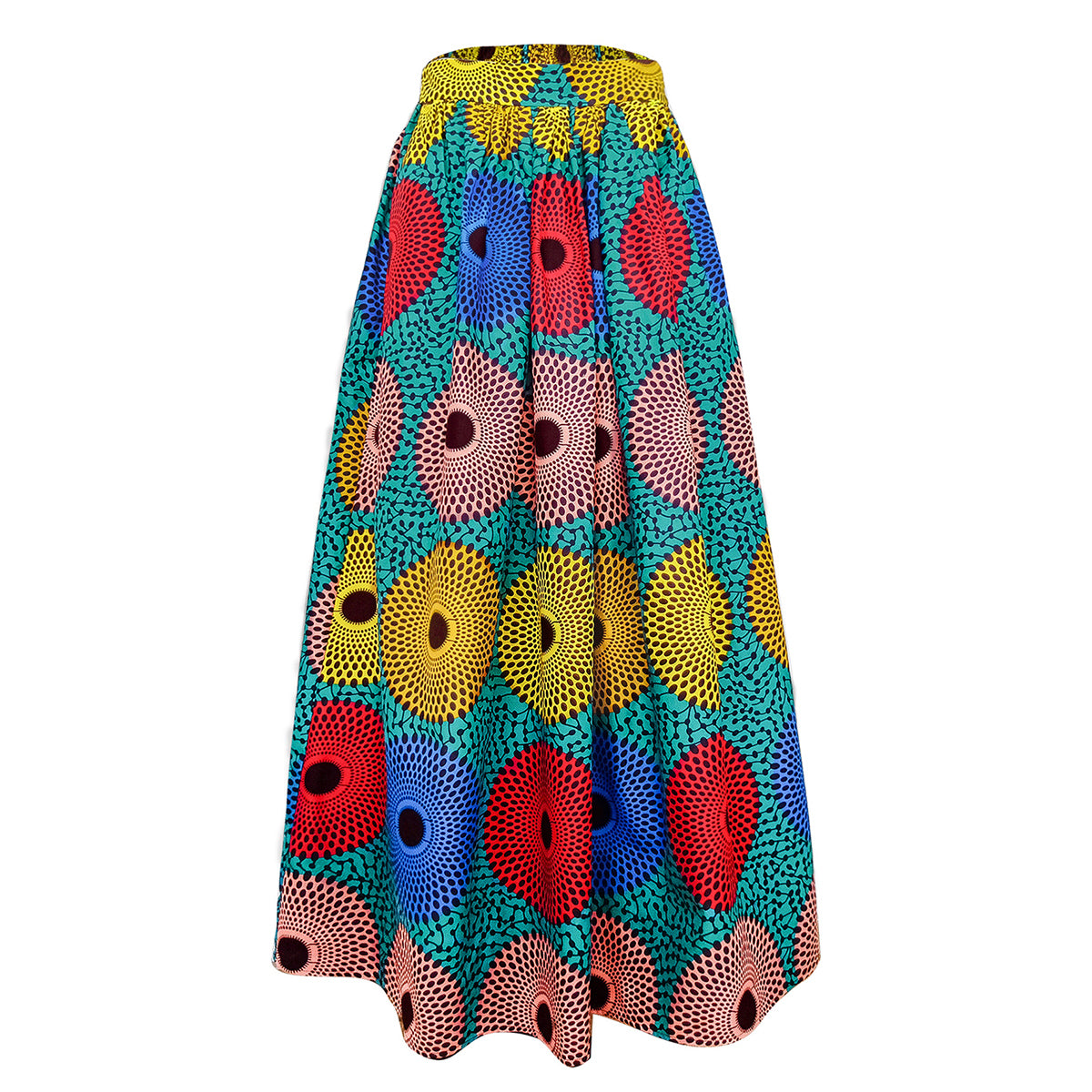 African Women Maxi Skirt Ankara print