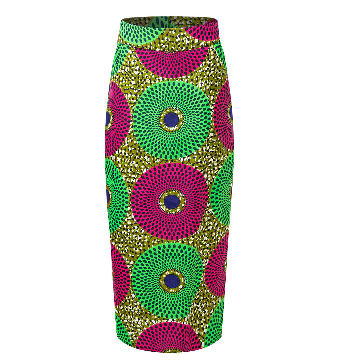 African Print Wax Fabrics Midi Skirt For Women Clothing