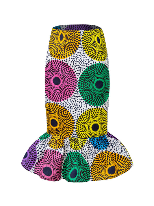 African Print Mini Skirt For women