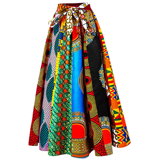 African Skirt Mix Ankara Onesize For Women