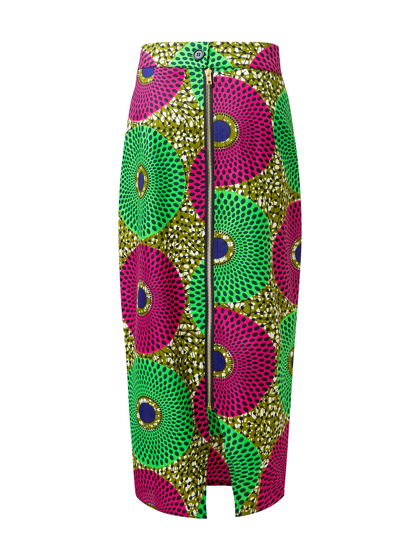 African Print Wax Fabrics Midi Skirt For Women Clothing