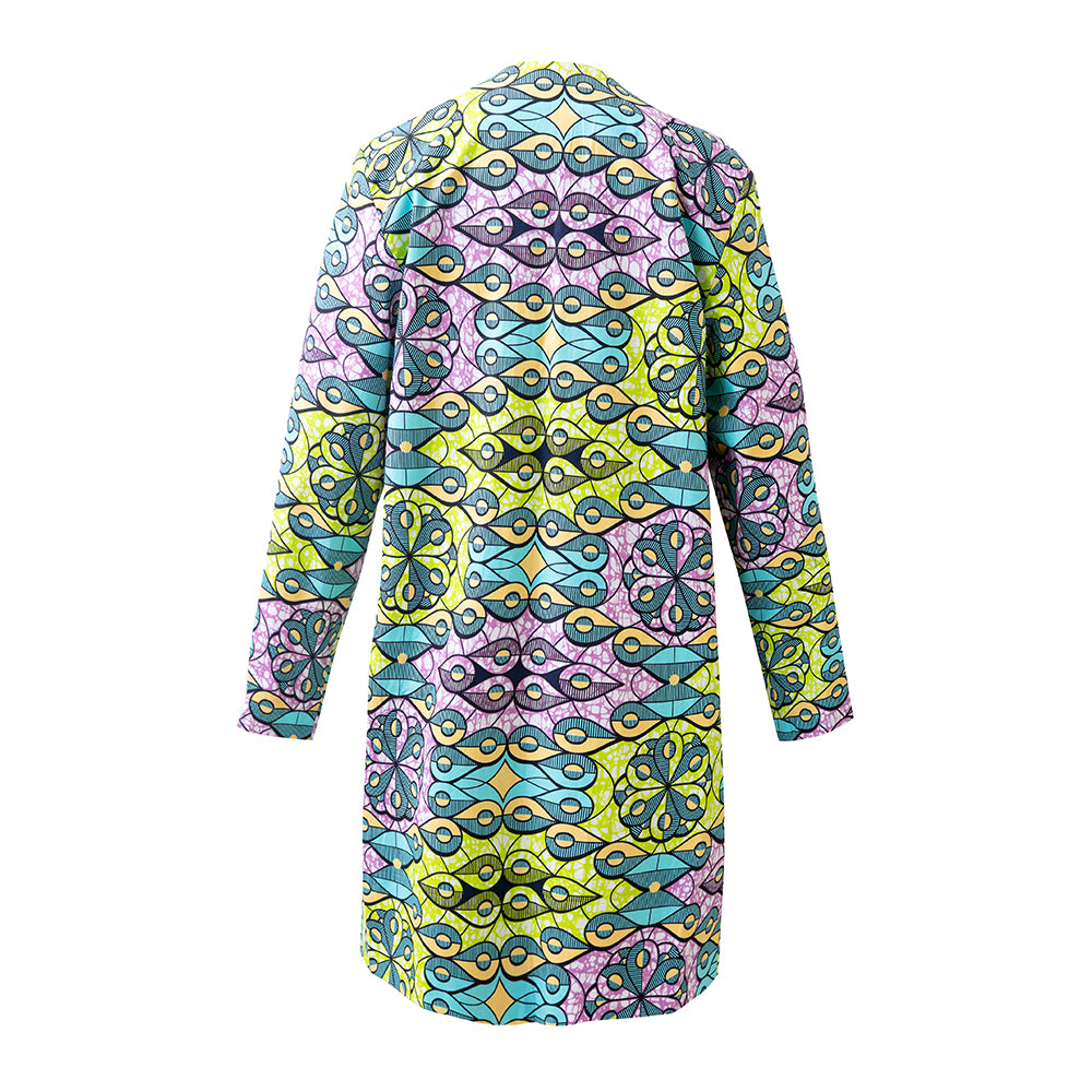 African Long Sleeve Jacket Dress for Women