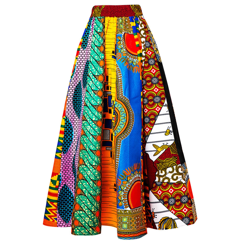 African Skirt Mix Ankara Onesize For Women