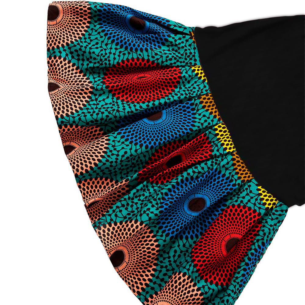 African One shoulder Ankara Print dress