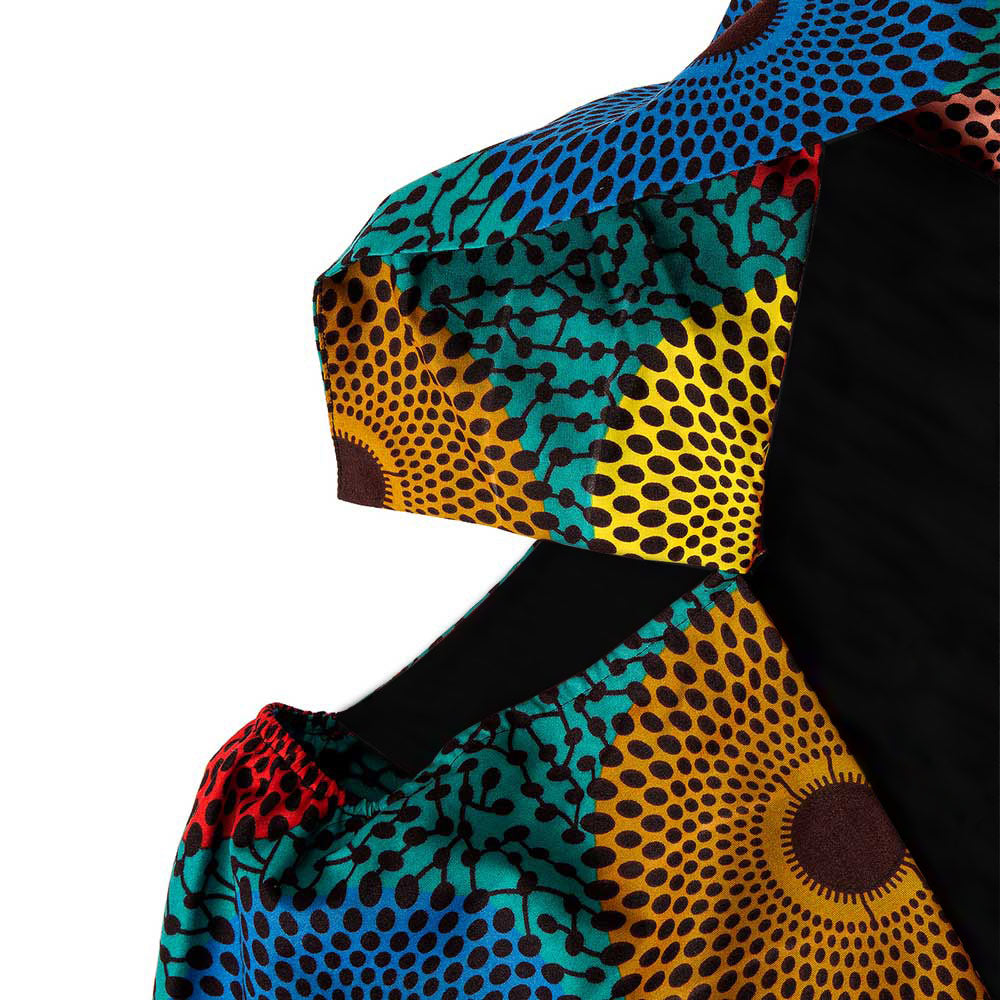 African One shoulder Ankara Print dress