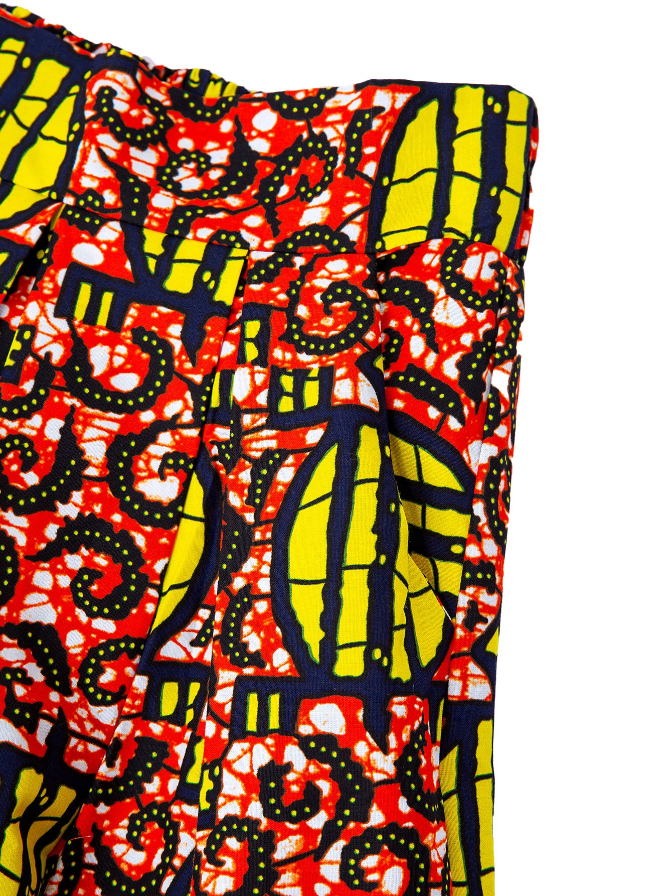 African Printed Maxid Skirt 100% Wax Cotton Handmade