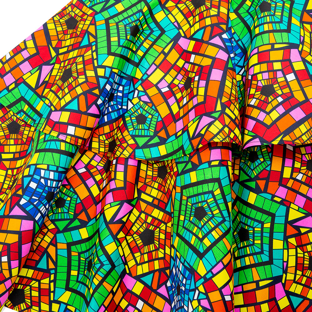 100% African Ankara Print Wax Skirt For Women