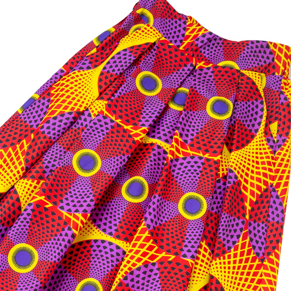 African Maxi Skirt Ankara print