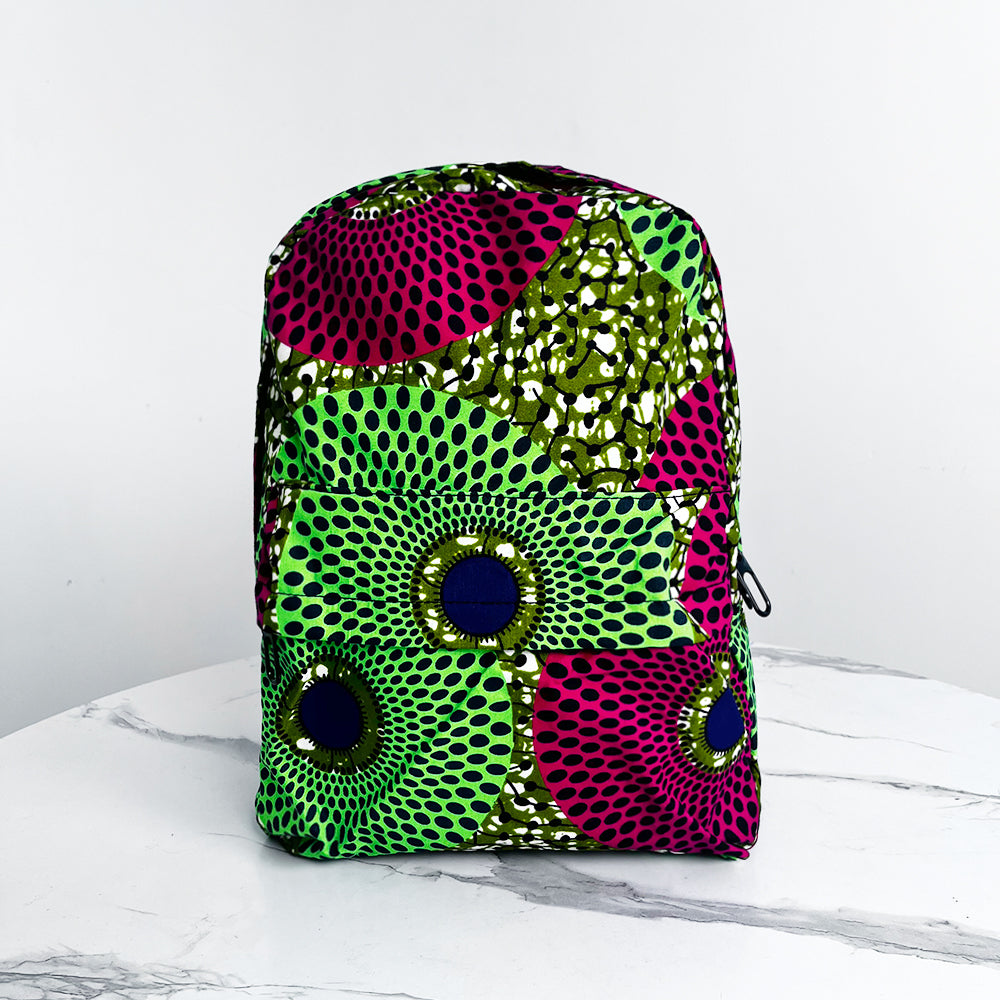 African Print Backpack