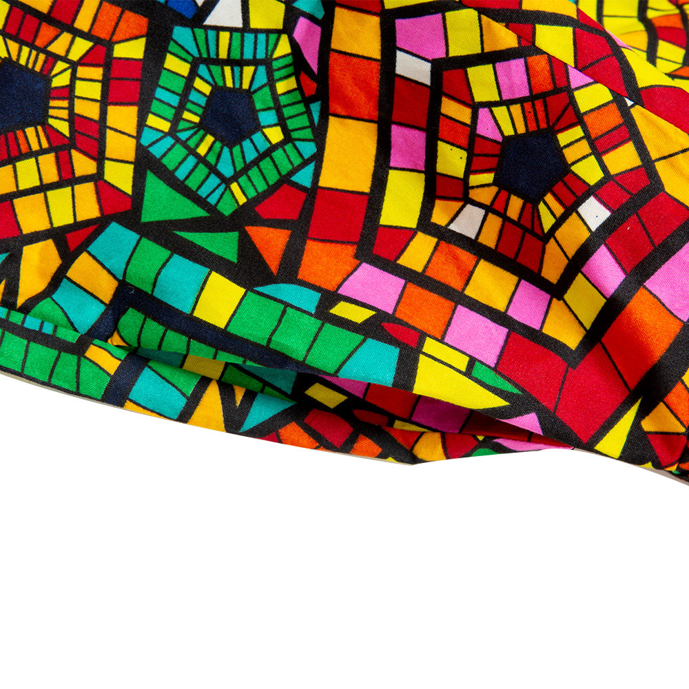 African Print Bell Sleeve Dress For Women