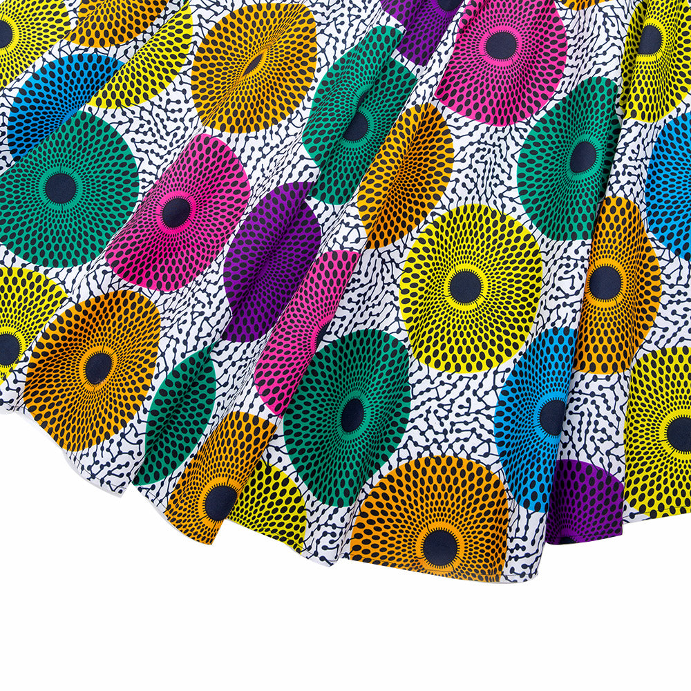 African Ankara Print Maxi Skirt