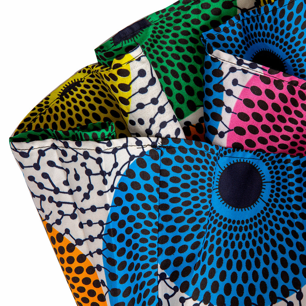 African one shoulder top mini skirt 2 pieces Set For Women