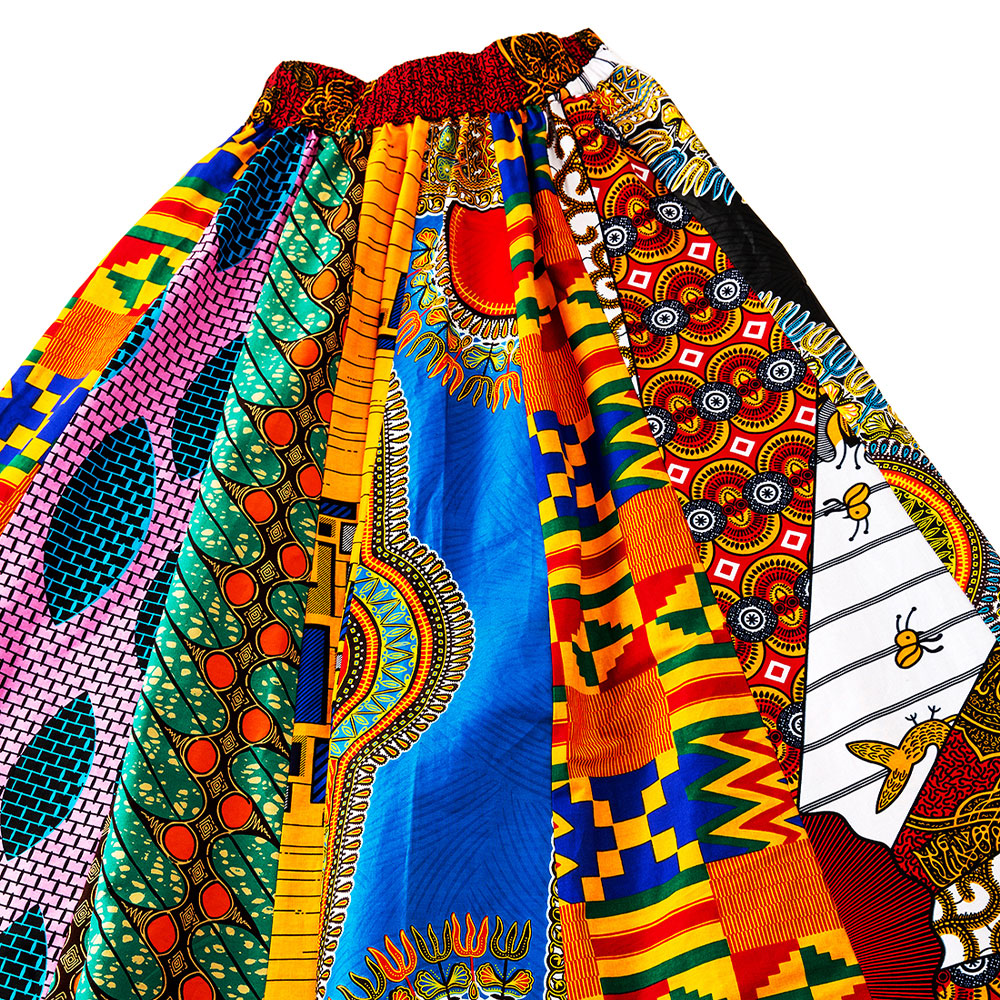 African Skirt Mix Ankara Onesize For Women