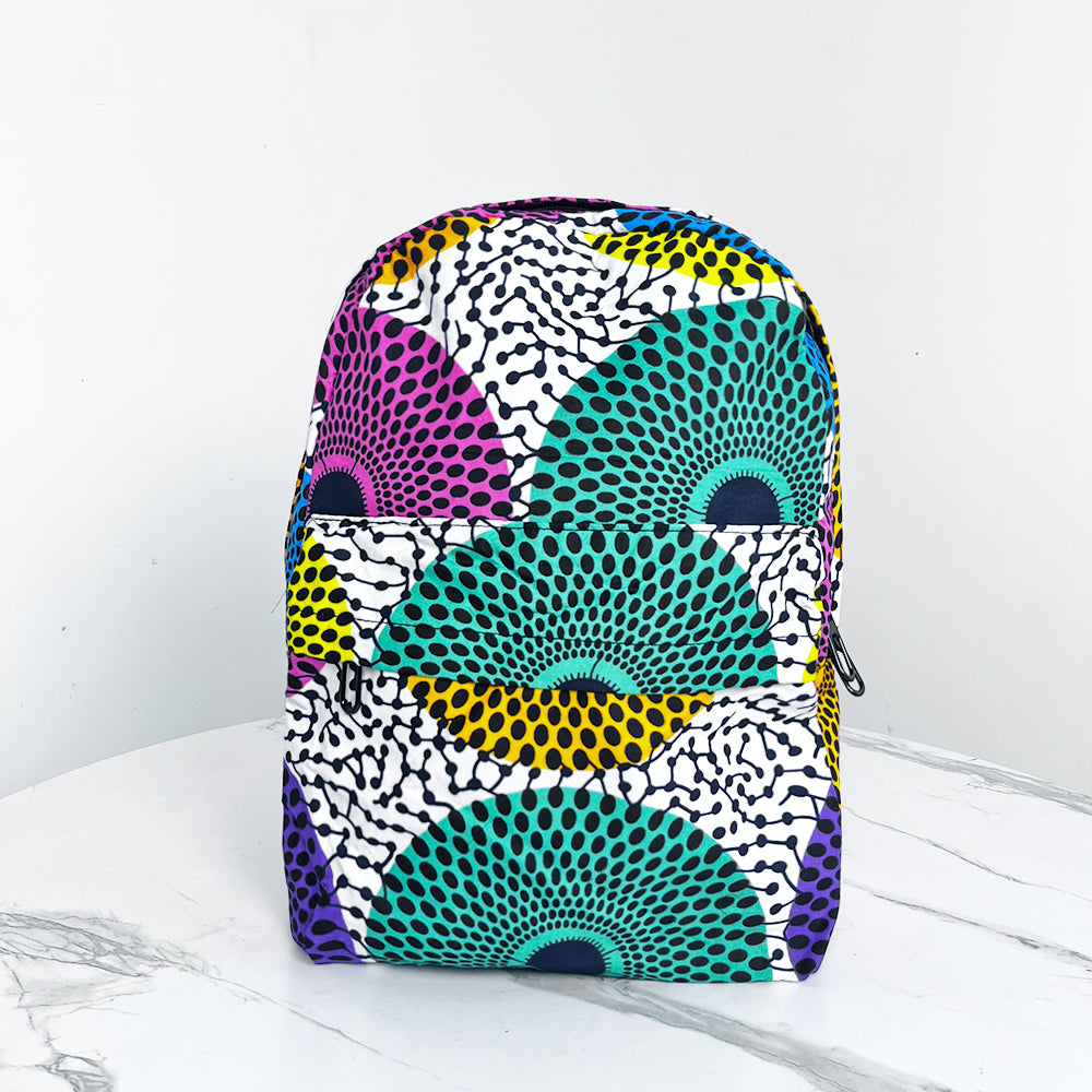 African Print Backpack