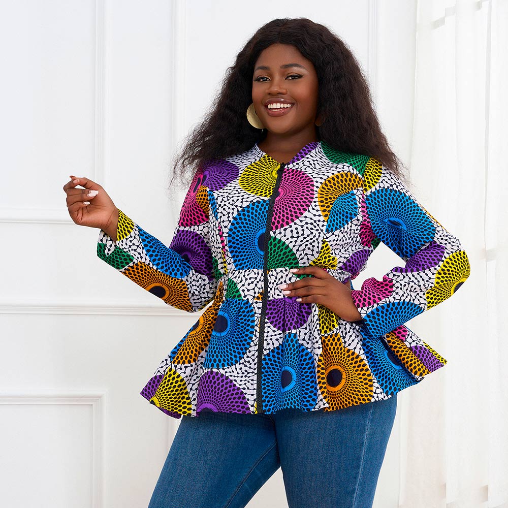 African Clothing Long Sleeves Jacket For Women