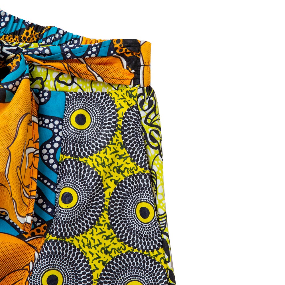 African Ankara Random Mix Wax Print Skirt