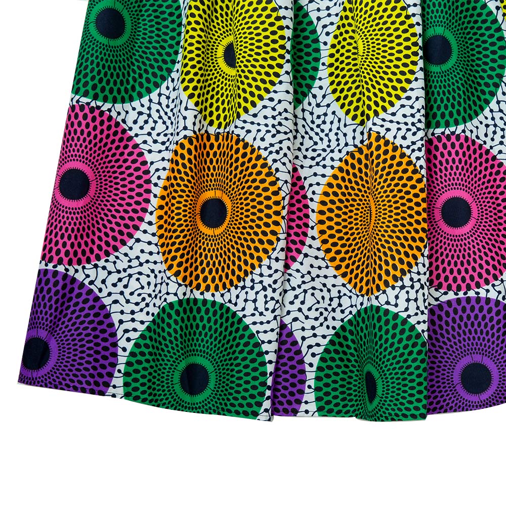 African Women Wax Print Maxi Skirt