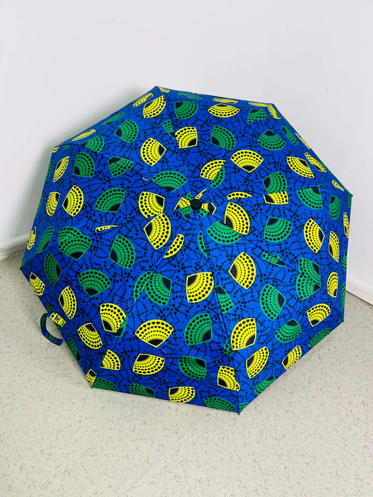 African Kent Printed Umbrella Three fold Windproof Umbrella Travel Daily