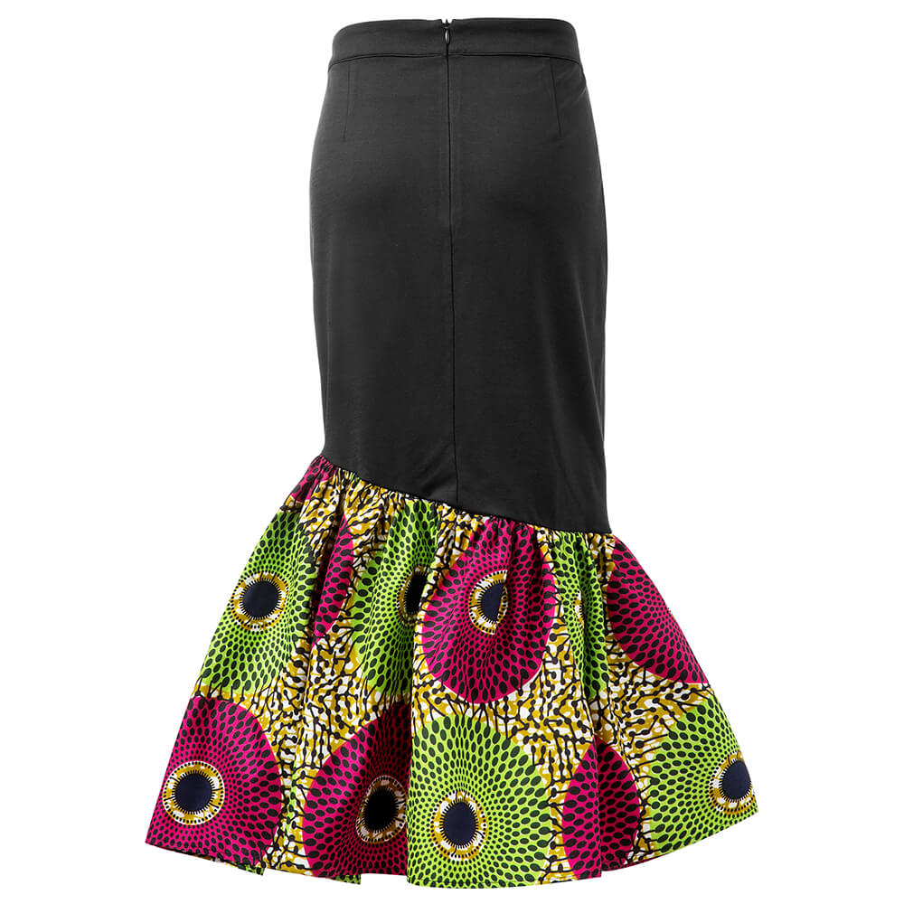 Fashion Women Skirt African Ankara Print