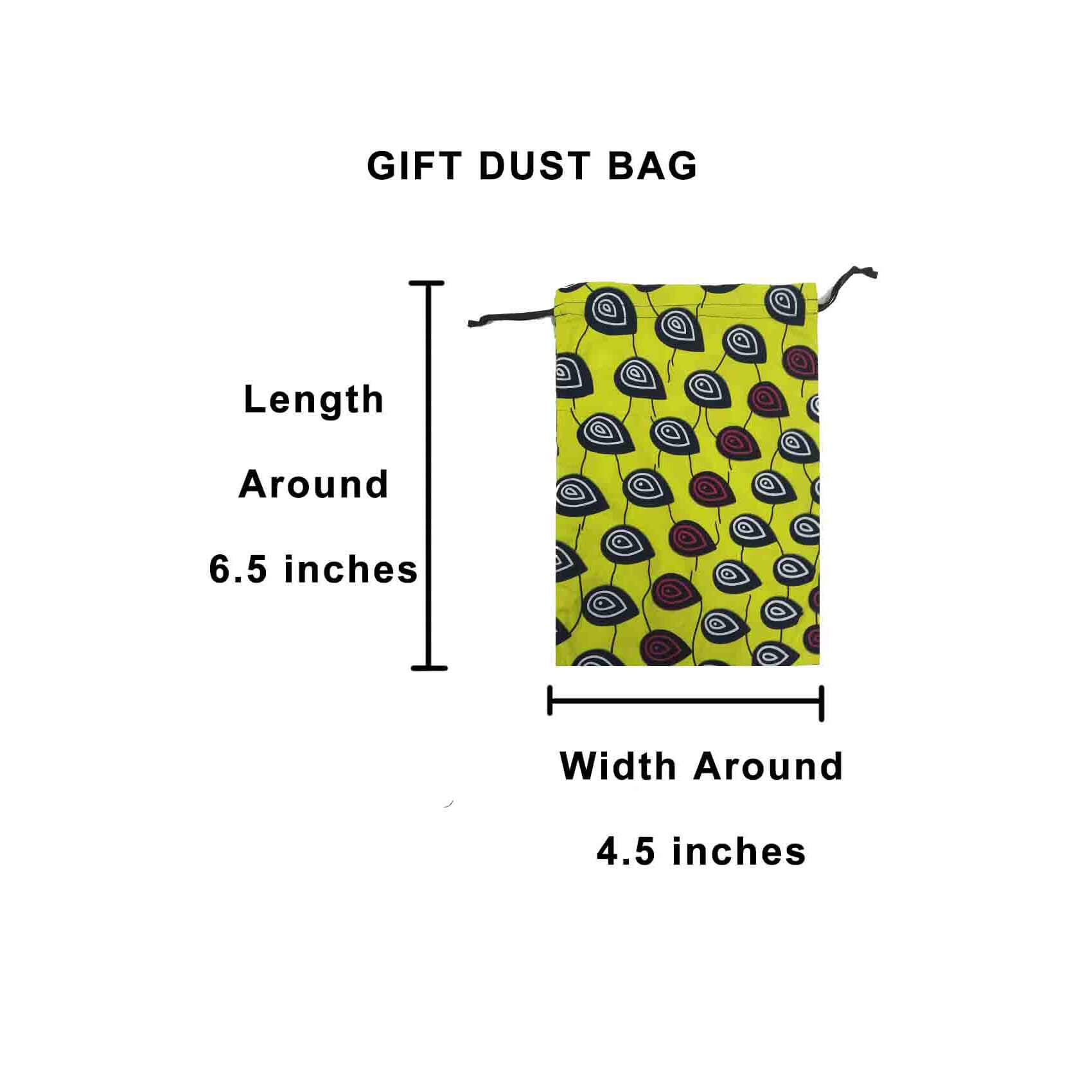 African Print Dust Bag