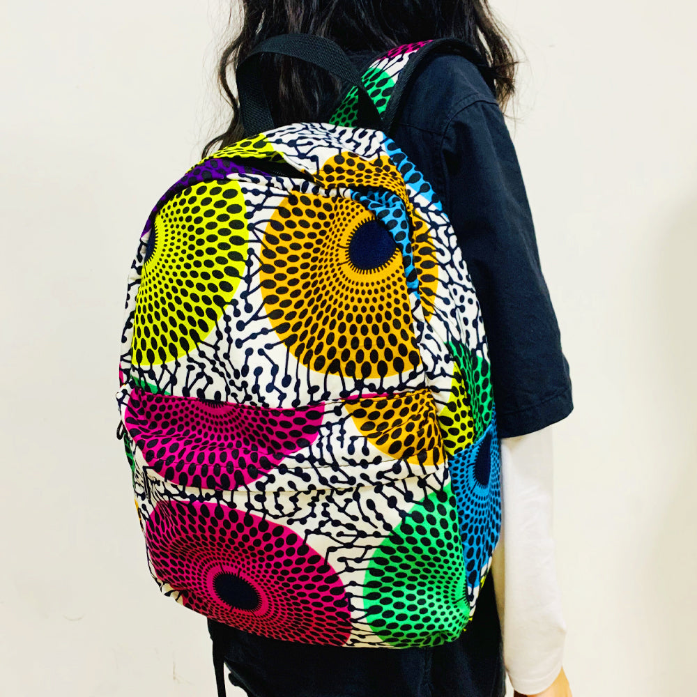 Ankara Backpack For Woman African Fashion Print Bag - SHENBOLEN