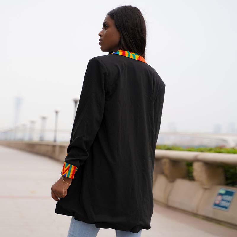 African Women's Kente Print Suit