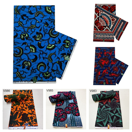 6 yards latest design african ankara print fabric 100% polyester sewing batik print fabric