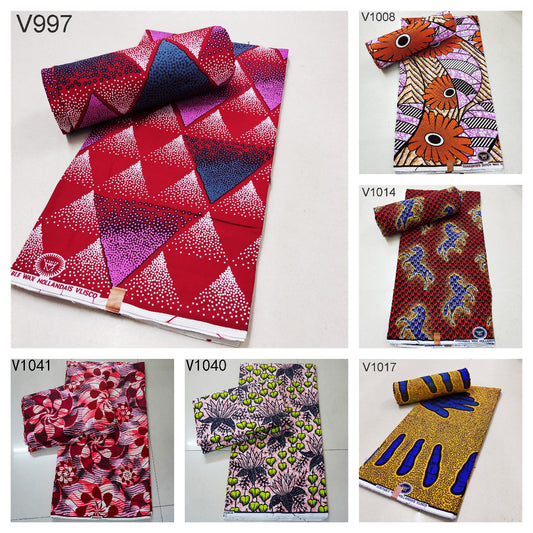 Wholesale African Fabric New Ankara Polyester Sewing Fabric Fabric 100% Polyester  for Women Party Dresses