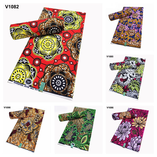 Ankara African Print Fabric High Quality Batik Dress Sewing Craft DIY Textile Material for Wedding 100% Polyester