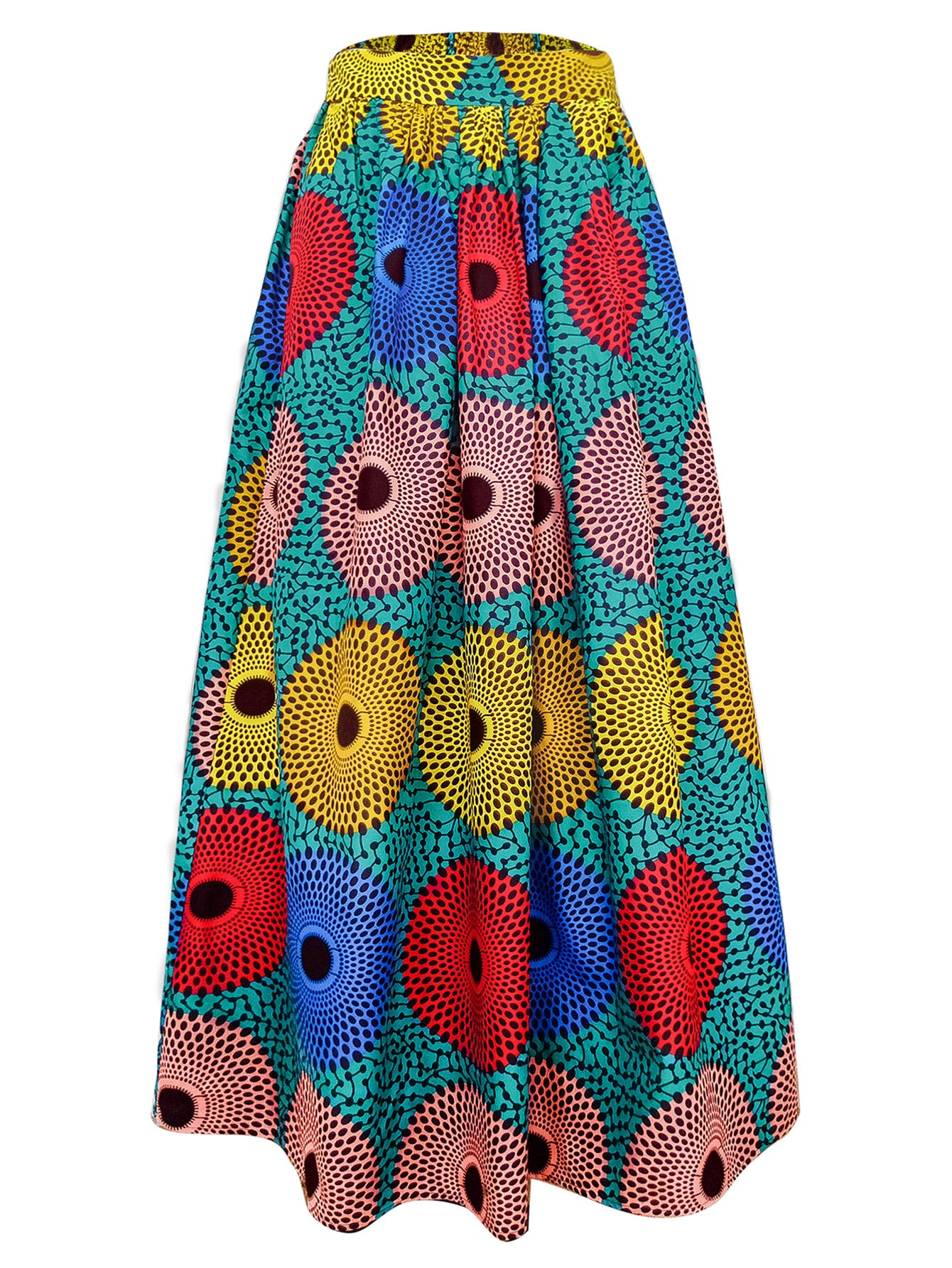 African Women Maxi Skirt Ankara print