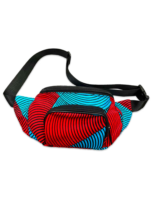Fashion Ethnic Ankara Batik Print Waist Bag Adjustable Waist Bag for unisex