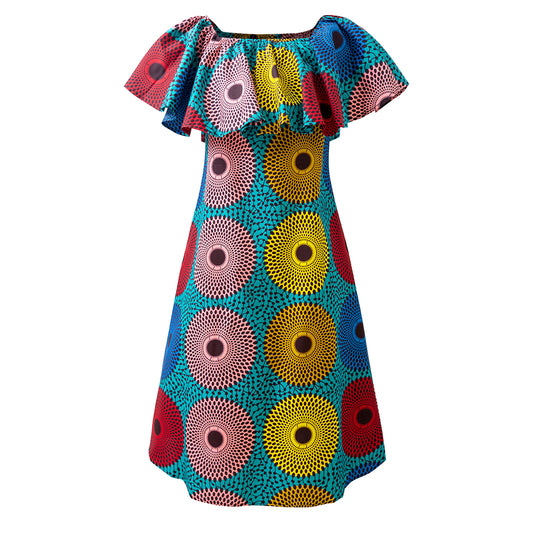 African Ankara Print Dress For Women Clothing