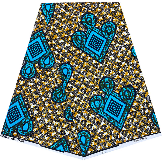 New African Guaranteed Quality 6 Yards Wax Print Fabric For Africa Dress clothing