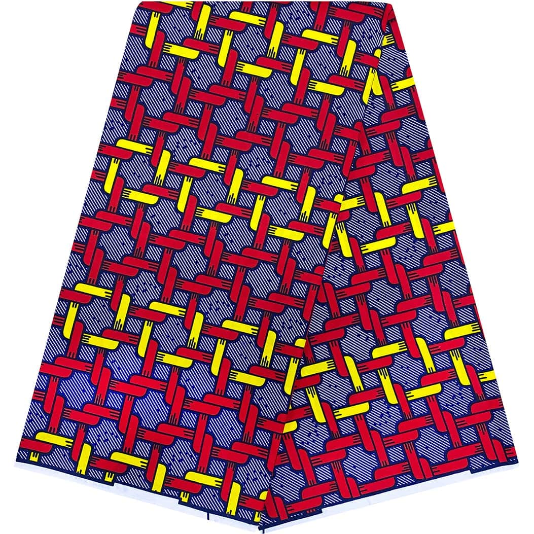 Trendy African Ankara Print Dutch Super Wax Fabric 100 Polyester For Garment Production