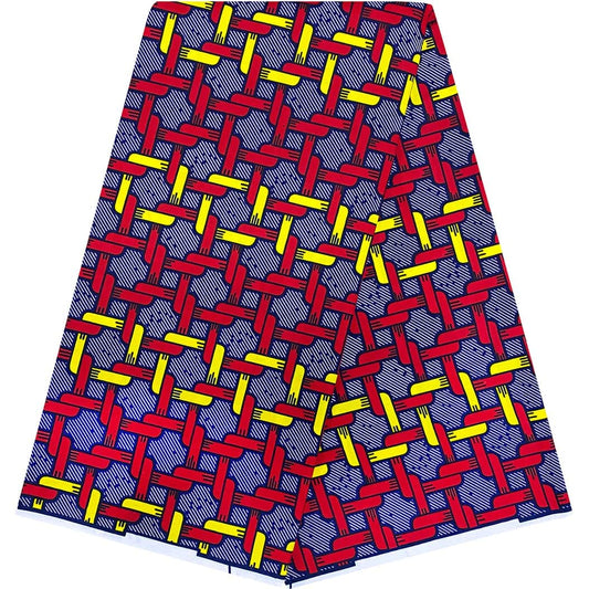 Trendy African Ankara Print Dutch Super Wax Fabric 100 Polyester For Garment Production