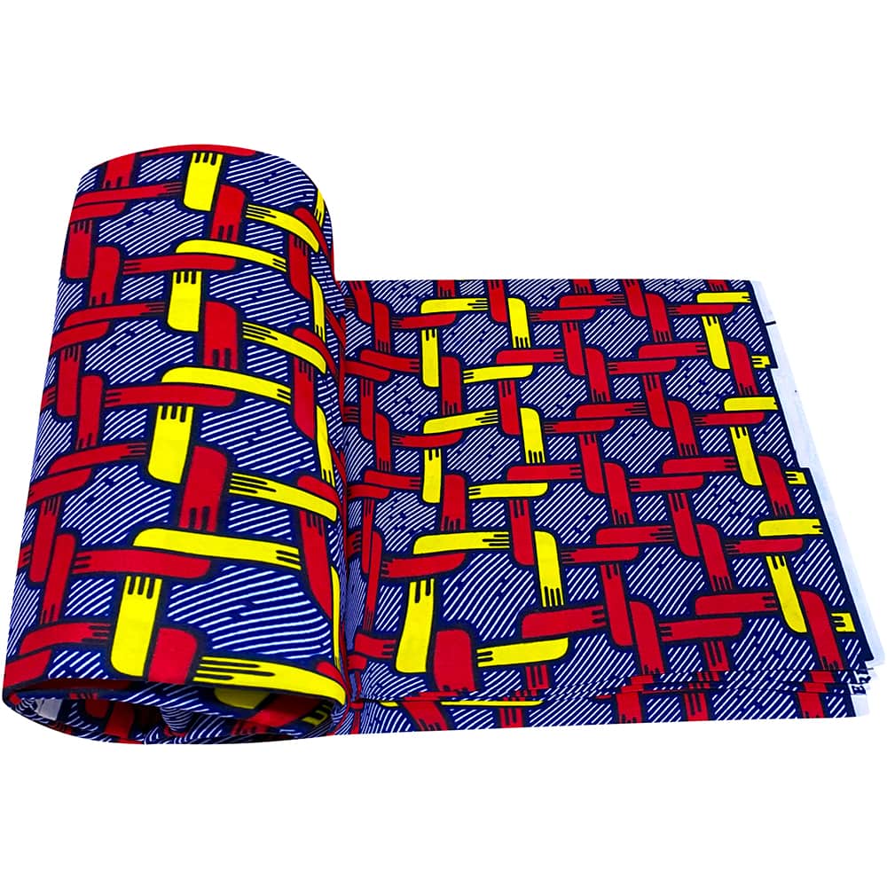 Trendy African Ankara Print Dutch Super Wax Fabric 100 Polyester For Garment Production