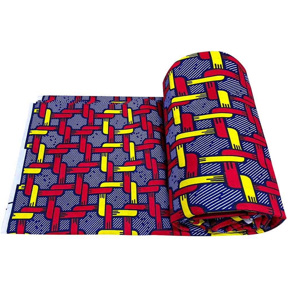 Trendy African Ankara Print Dutch Super Wax Fabric 100 Polyester For Garment Production