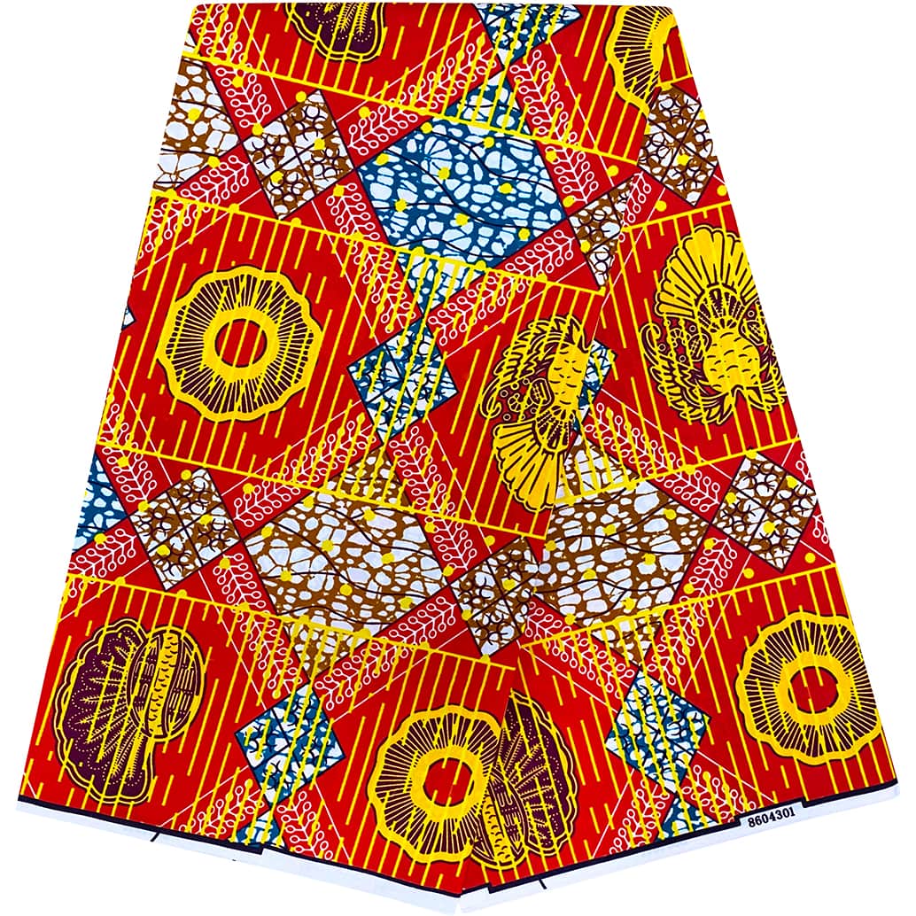 6 Yards African Art Style Ankara Printed Garment Fabric Dutch Super Wax Cloth 100 Polyester