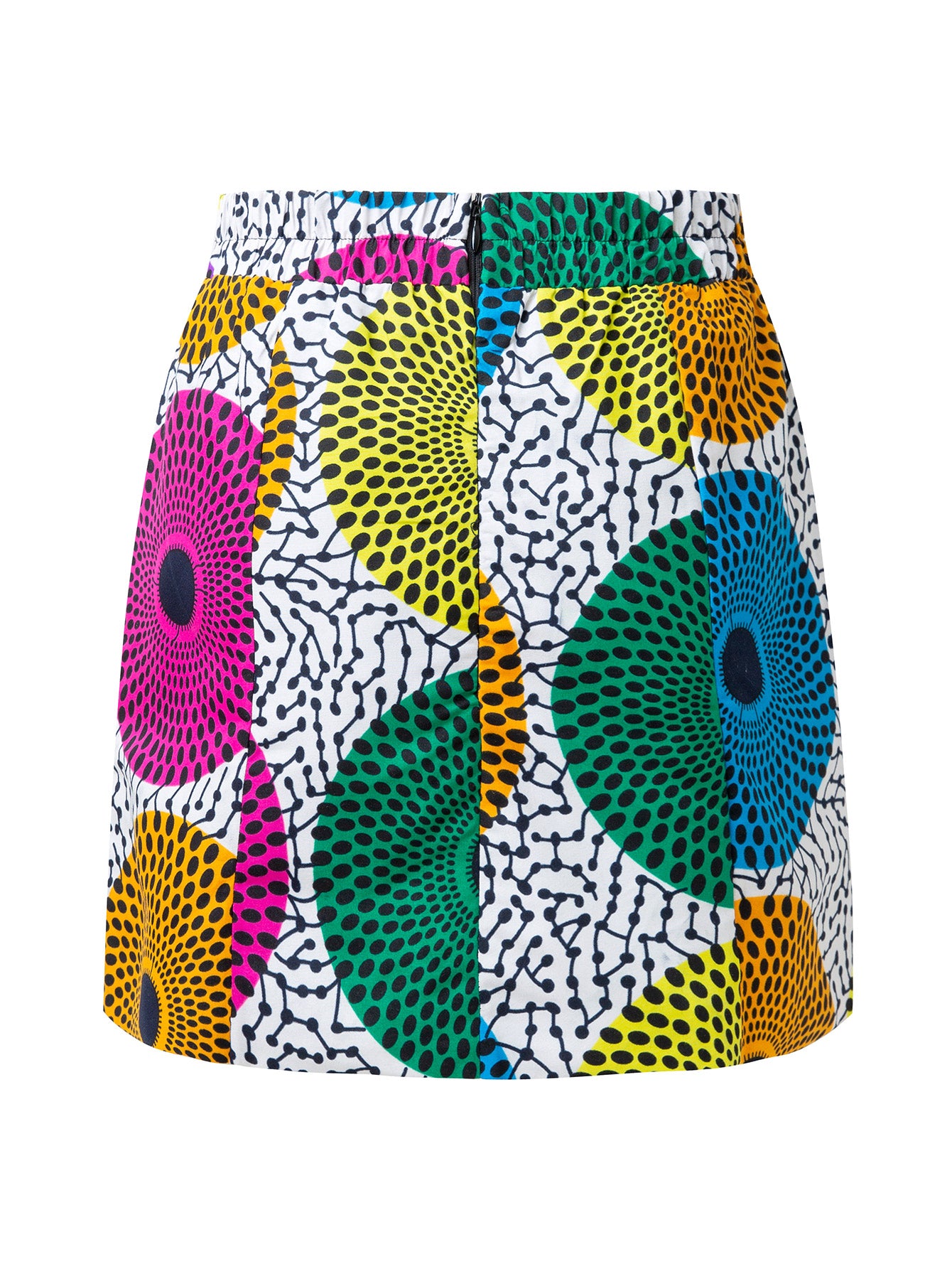 African Print Wax Mini Skirt For Women
