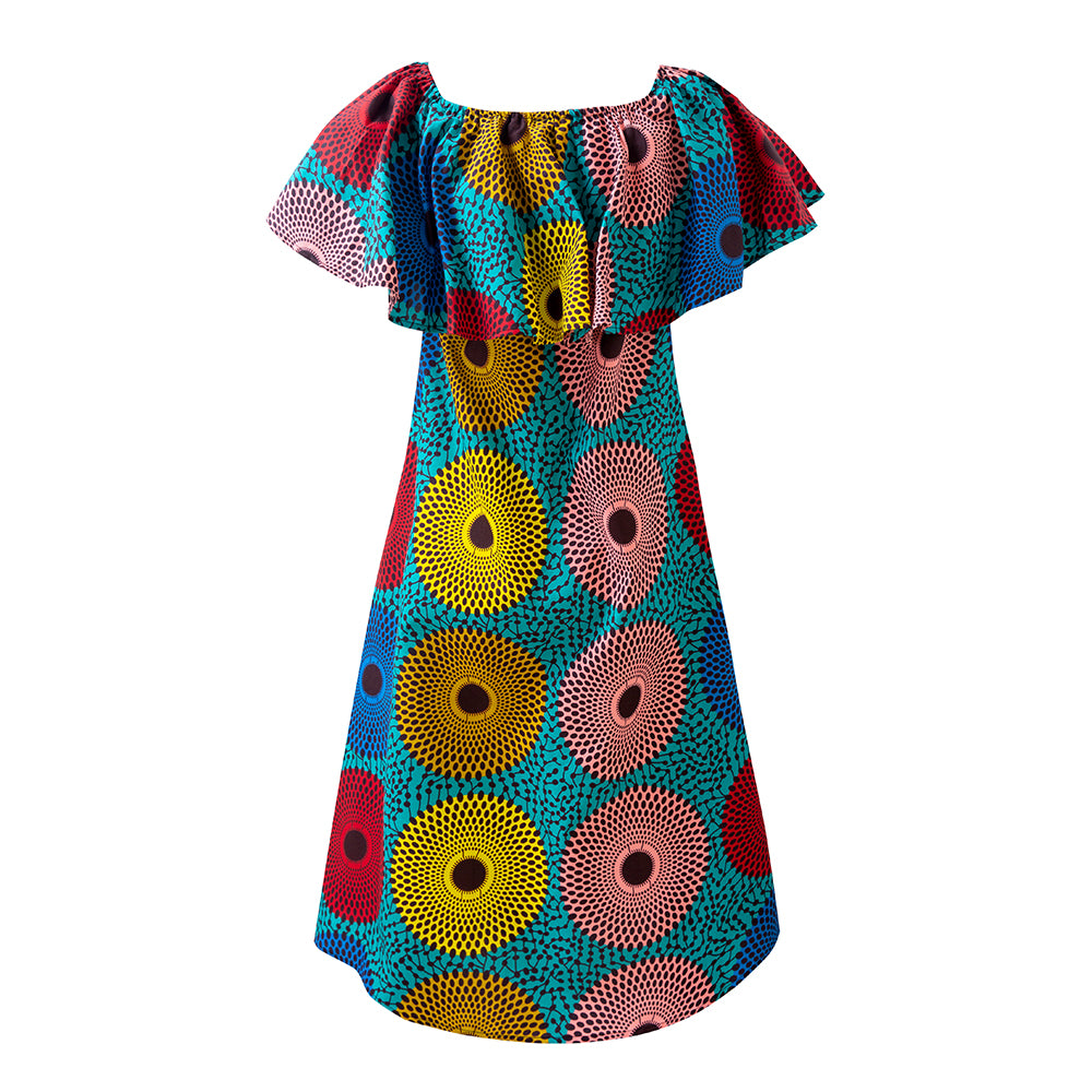 Stylish African Print one shoulder dresses for Women