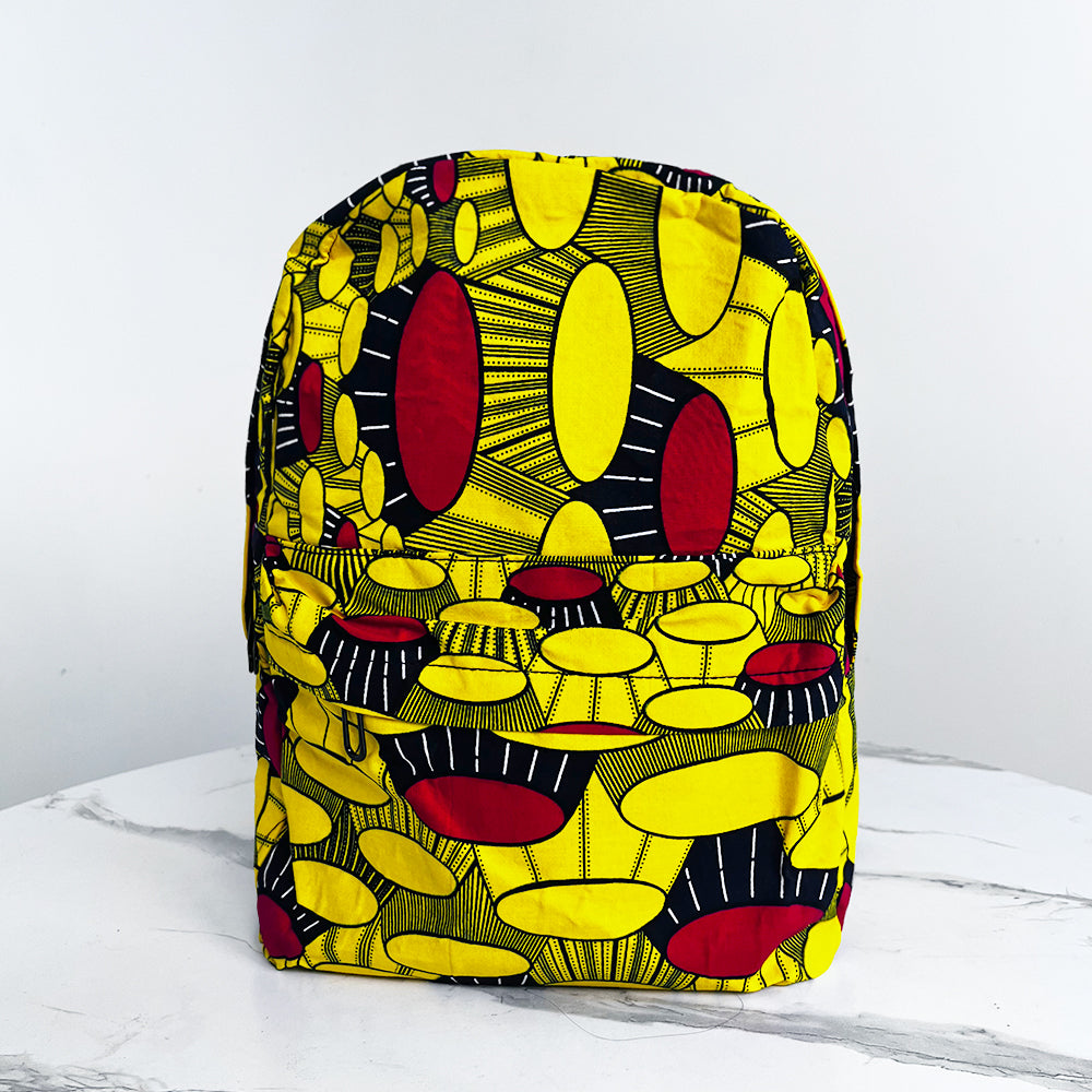 African Print Backpack