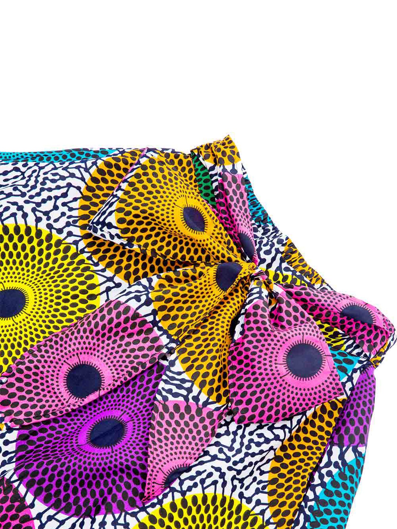 African Ankara Skirt Flower Print Casual