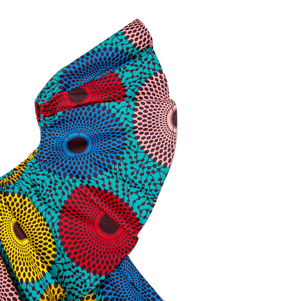 Stylish African Print one shoulder dresses for Women