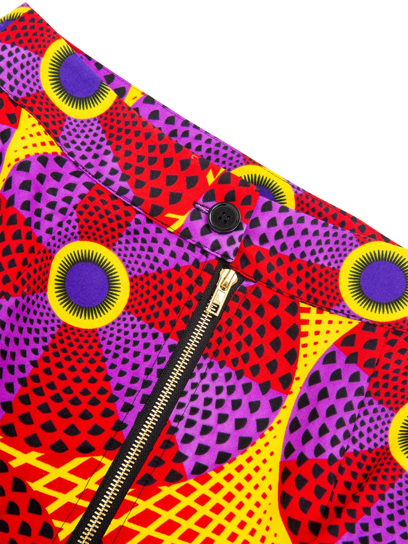 African Print Midi Skirt For Women