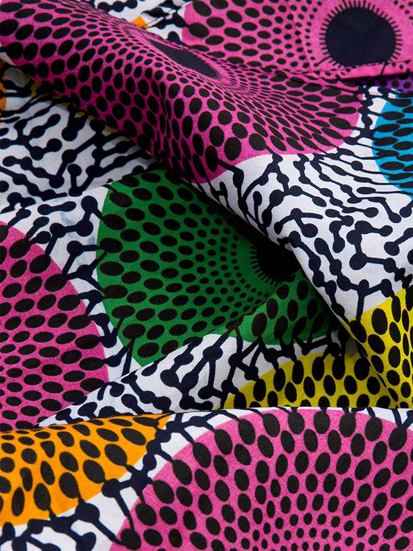 African Ankara Skirt Flower Print Casual