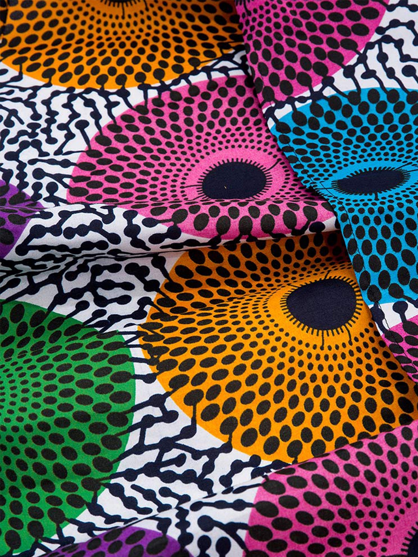 African Ankara Skirt Flower Print Casual