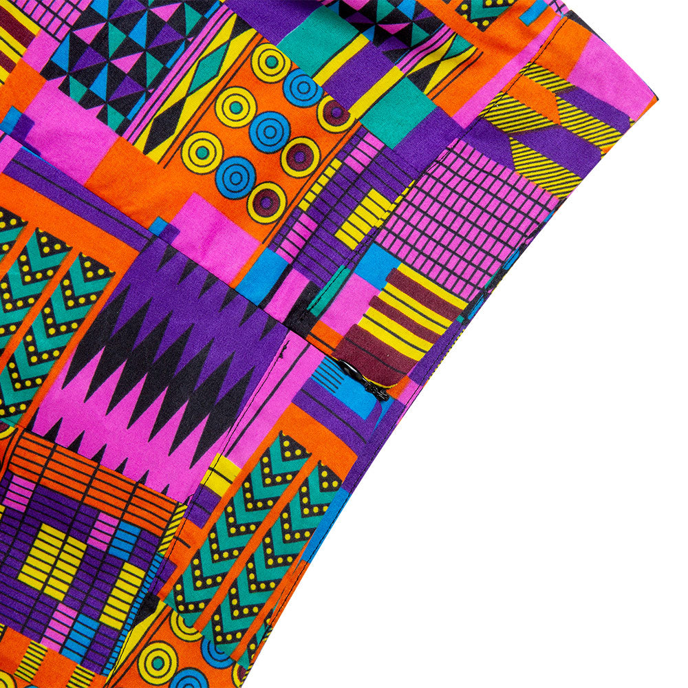African Kente Print Maxi Skirt For Women