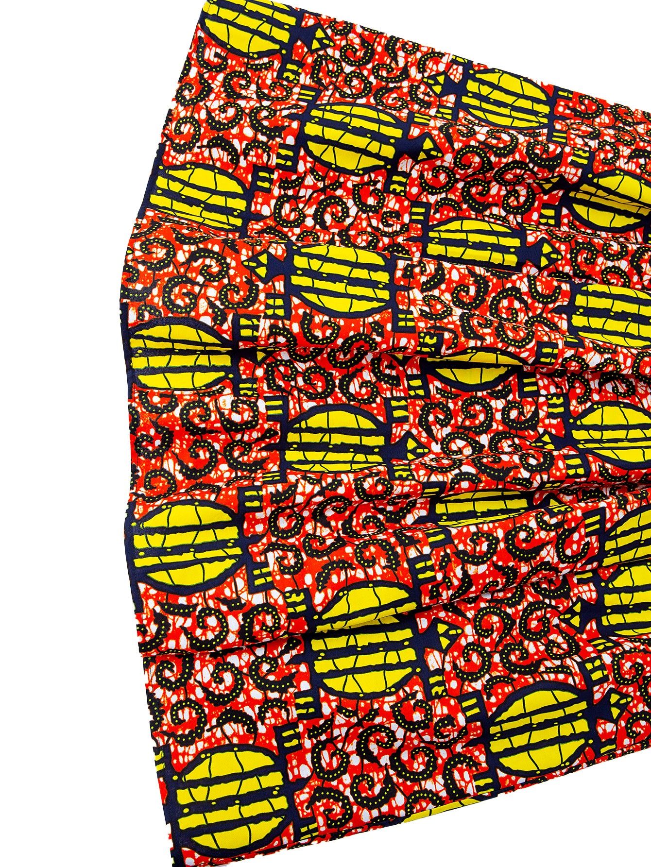 African Printed Maxid Skirt 100% Wax Cotton Handmade